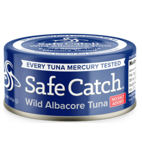 Safe Catch Wild Albacore Tuna, No Salt Added, 142g