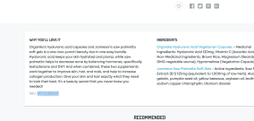 Organika Hyaluronic Acid + Jamieson Saw Palmetto Beauty Duo