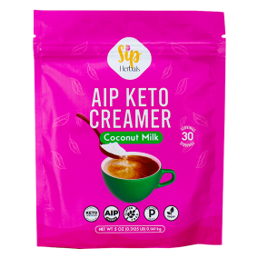 Front of Sip Herbal AIP Keto Creamer Coconut Milk