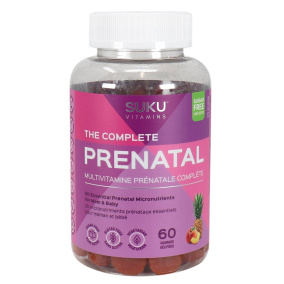 Front of Suku Vitamins The Complete Prenatal, 60 Gummies