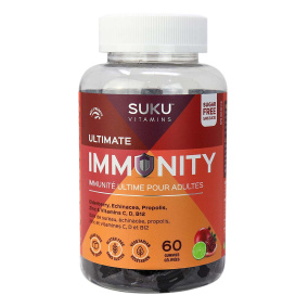 Front of SUKU Vitamins Sugar-Free Gummies Ultimate Immunity, 60 gummies