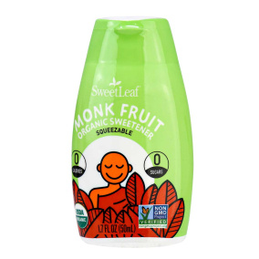 Front of SweetLeaf Monk Fruit Organic Sweetener Unflavoured, 50mL