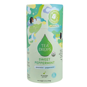 Front of Tea Drops Sweet Peppermint, 50g
