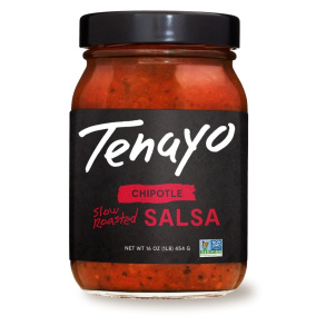 Front of Tenayo Slow Roasted Chipotle Salsa