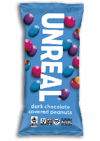 Unreal Dark Chocolate Covered Peanuts Snack Pack, 43g