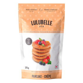 Front of Lulubelle & Co's Gluten-Free Waffle Mix 