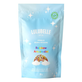 Front of Lulubelle & Co Vegan Sprinkles Rainbow