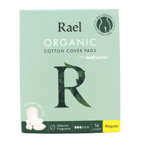 Front of Rael Organic Cotton Pads Regular