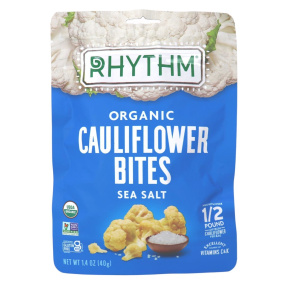 Rhythm Superfoods Organic Cauliflower Bites Sea Salt, 40g 