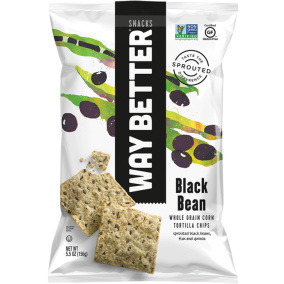 Way Better Black Bean Corn Tortilla Chips, 156g